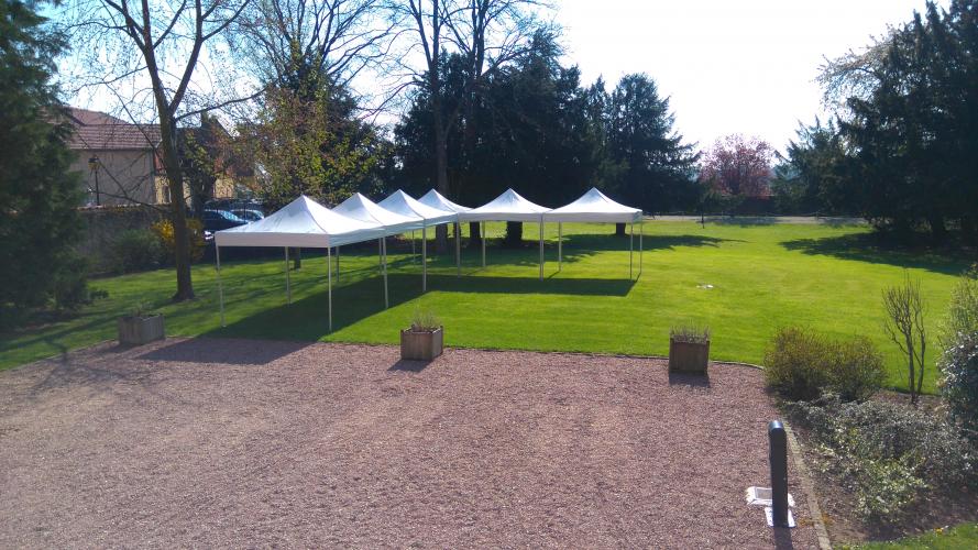 Tonnelle en L - 12 x 9 m